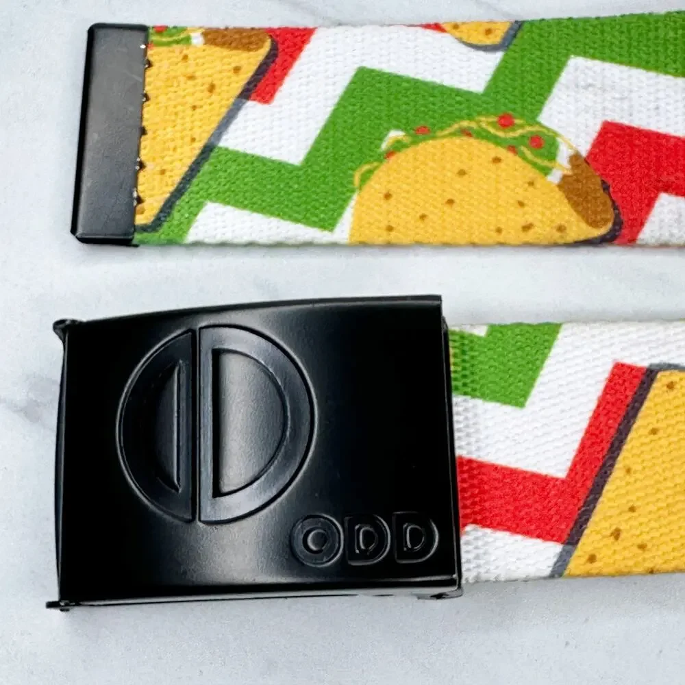 Odd Sox Taco Web Belt Removable Black Buckle Mens OS ✨